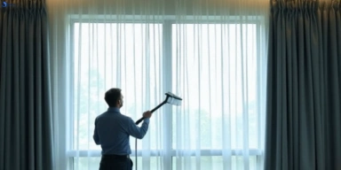 Commercial drapes cleaning service little-mountain hotels offices